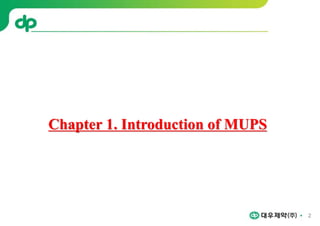2
Chapter 1. Introduction of MUPS
 