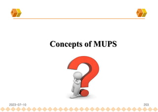 203
Concepts of MUPS
2023-07-10
 