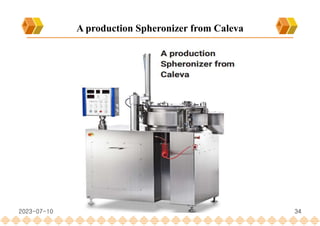 34
A production Spheronizer from Caleva
2023-07-10
 