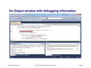 C# Tutorial MSM_Murach chapter-11-slides | PPT