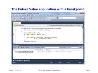 C# Tutorial MSM_Murach chapter-11-slides | PPT