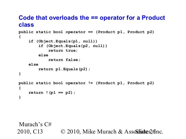 C# Tutorial MSM_Murach chapter-13-slides