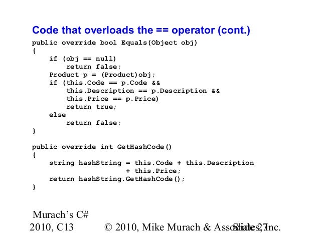 C# Tutorial MSM_Murach chapter-13-slides