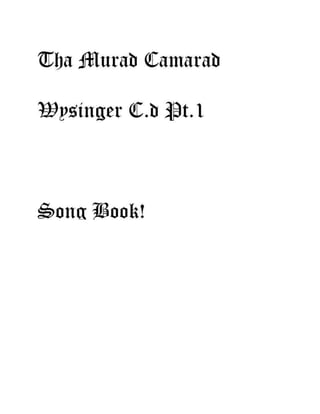 ThaMurad
Camarad
WysingerC.D!
Pt.6
 