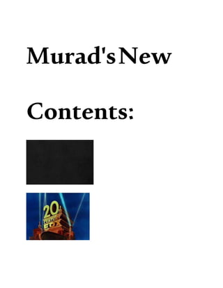 Murad'sNew
Contents:
 