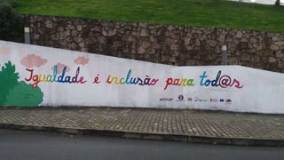 Mural em Portalegre lembra questões da igualdade