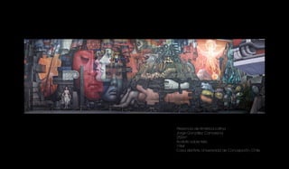 Presencia de América Latina
Jorge González Camarena
250m2
Acrilato sobre tela
1964
Casa del Arte, Universidad de Concepción, Chile
 