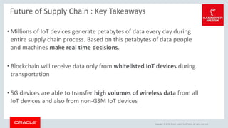 Future of supply chain using 5G, IoT and Blockchain by Murali Venkatesh ...