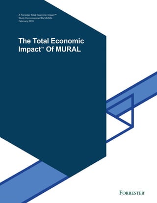 A Forrester Total Economic Impact™
Study Commissioned By MURAL
February 2018
The Total Economic
Impact™
Of MURAL
 