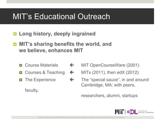 Innovative Online Strategies at MIT