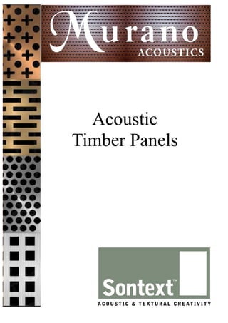 Acoustic
Timber Panels
 