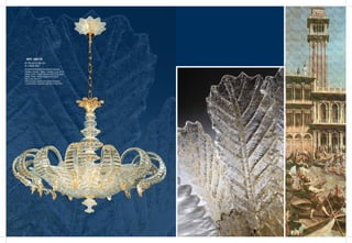 ART. 320/78
Ø 78 cm H 66 cm
6 x 60W E27
Finiture/Finishes/Finitions/протяжении
Metallo: Dorato / Vetro: Cristallo e oro 24 kt
Metal: Gold / Glass: Crystal and 24 kt gold
Metal: Doré / Verre: Cristal et or 24 kt
Хрусталь/Золото
Настольная лампа из стекла Мурано,
1 рожковая, отделка хрусталя золотом
 