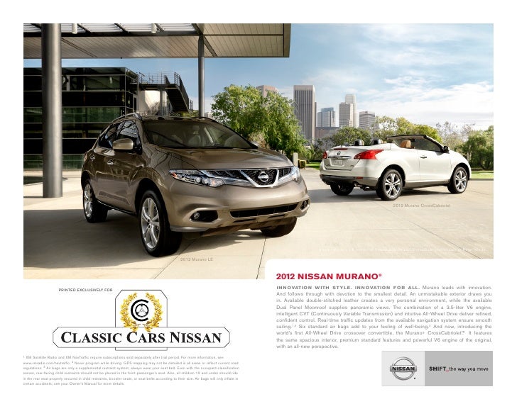 2012 Nissan Murano Brochure