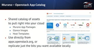 Murano – Openstack App	
  Catalog
 