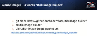 Glance	
  images	
  – 3	
  words	
  “Disk	
  Image	
  Builder”
 