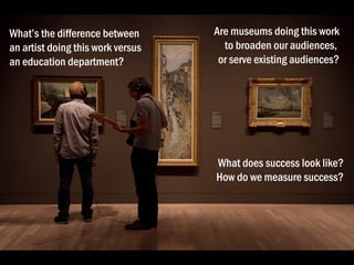 Possibilities for Evolution: Artists Experimenting in Art Museums
