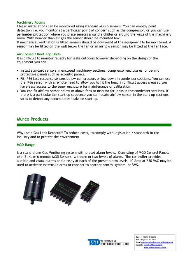 Murco Gas Sensor Mgs A State Of The Art Gas Sensor Which Detects Most Gases Manualzz