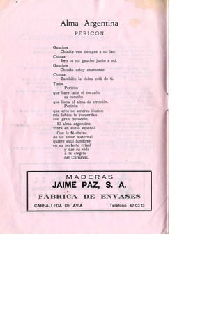 Murga los bragianos carnaval 1981