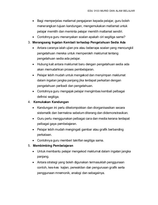 Murid dan pembelajaran