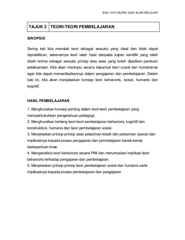 Download Ebook Teori Belajar Dan Pembelajaran Pdf | Gratis  