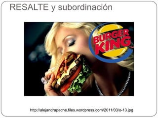 RESALTE y subordinación




    http://alejandrapache.files.wordpress.com/2011/03/o-13.jpg
 