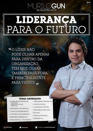 Brochura da palestra "Liderança para o Futuro"