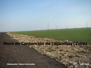 Muro de Contención de Lagunillas (Zulia) Elaboración: Nelson Hernandez Julio 2010 