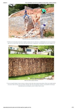 Muro de Pedras | Estância Construções