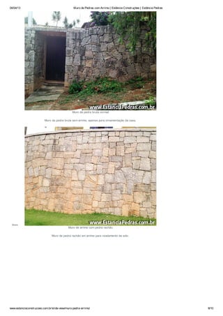 Muro de Pedras | Estância Construções