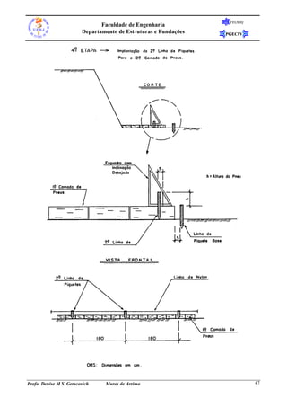 FEUERJ
                              Faculdade de Engenharia
                       Departamento de Estruturas e Fundações   PGECIV




Profa Denise M S Gerscovich    Muros de Arrimo                            47
 