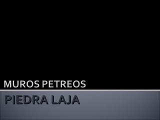 PIEDRA LAJA 