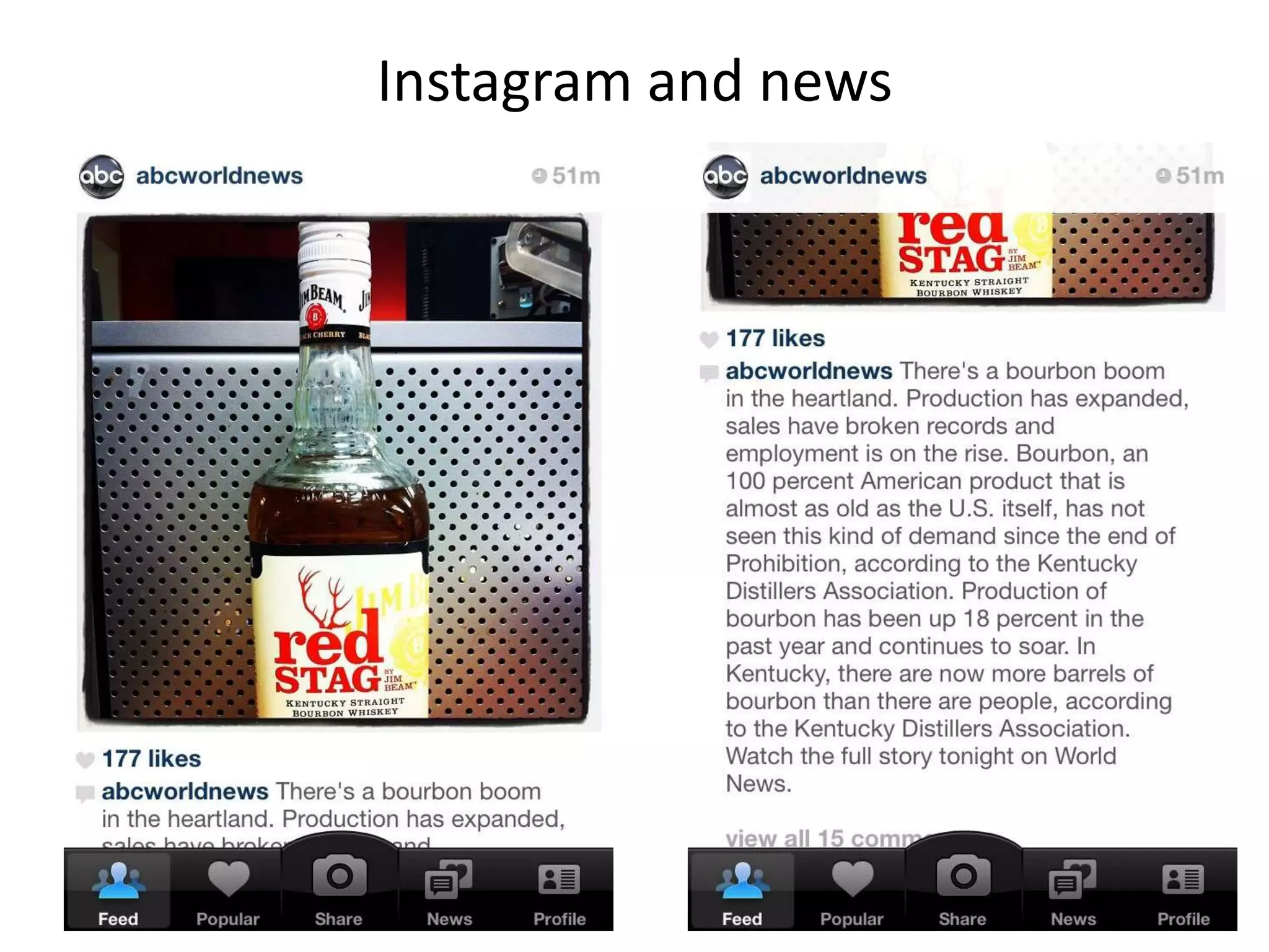 Instagram and news
 
