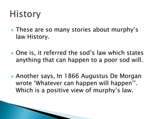 Murphy's law | PPTX