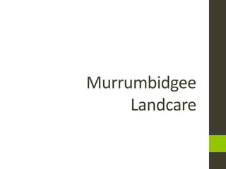 Murrumbidgee
     Landcare
 