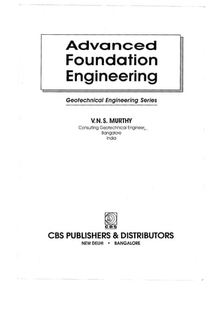 Murthy advanced foundation engineering