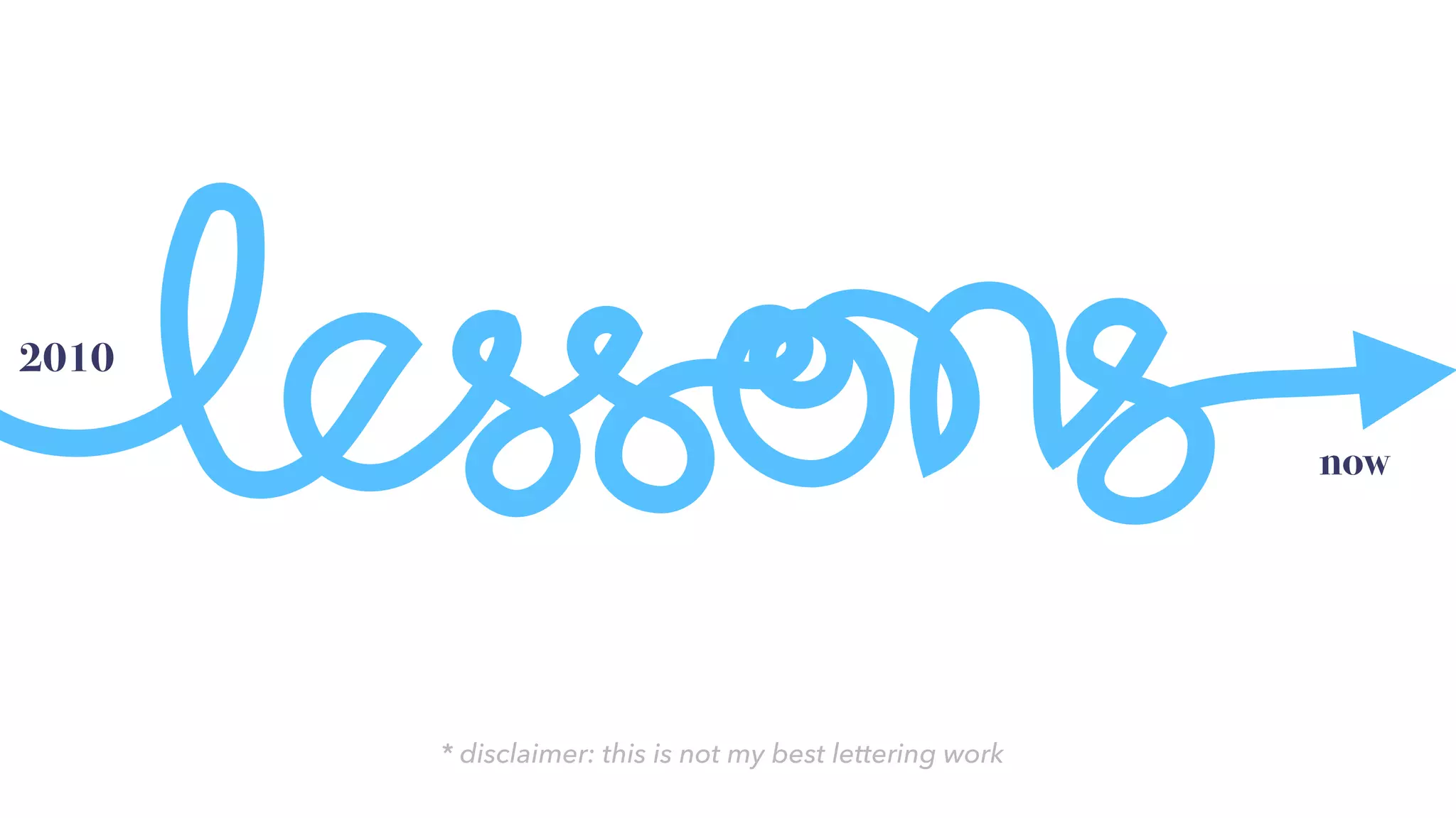 2010
now
* disclaimer: this is not my best lettering work
 