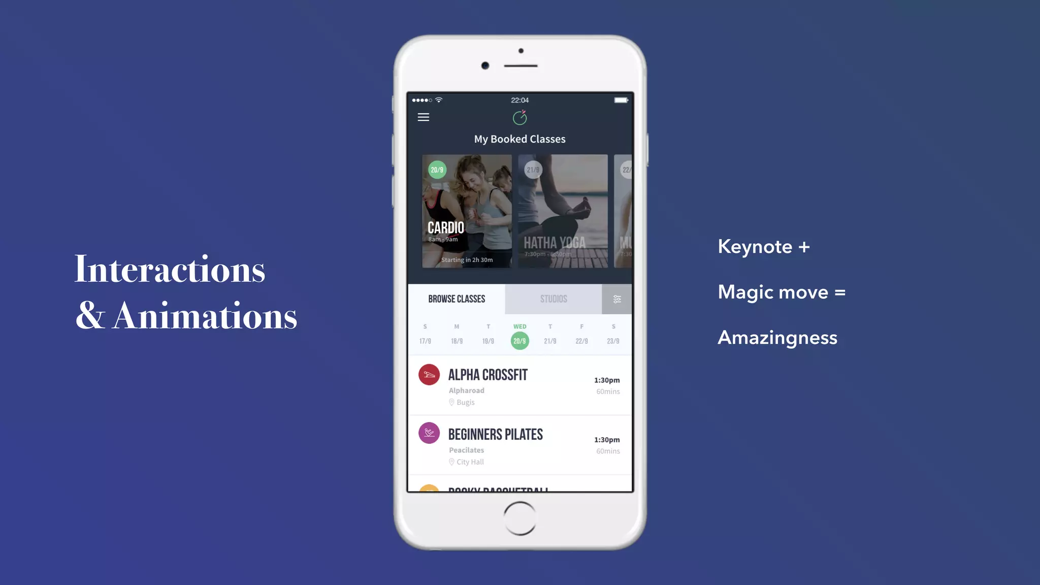 Interactions
& Animations
Keynote +
Magic move =
Amazingness
 