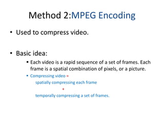Mpeg Compression Examples image basics and image compression | PPTX