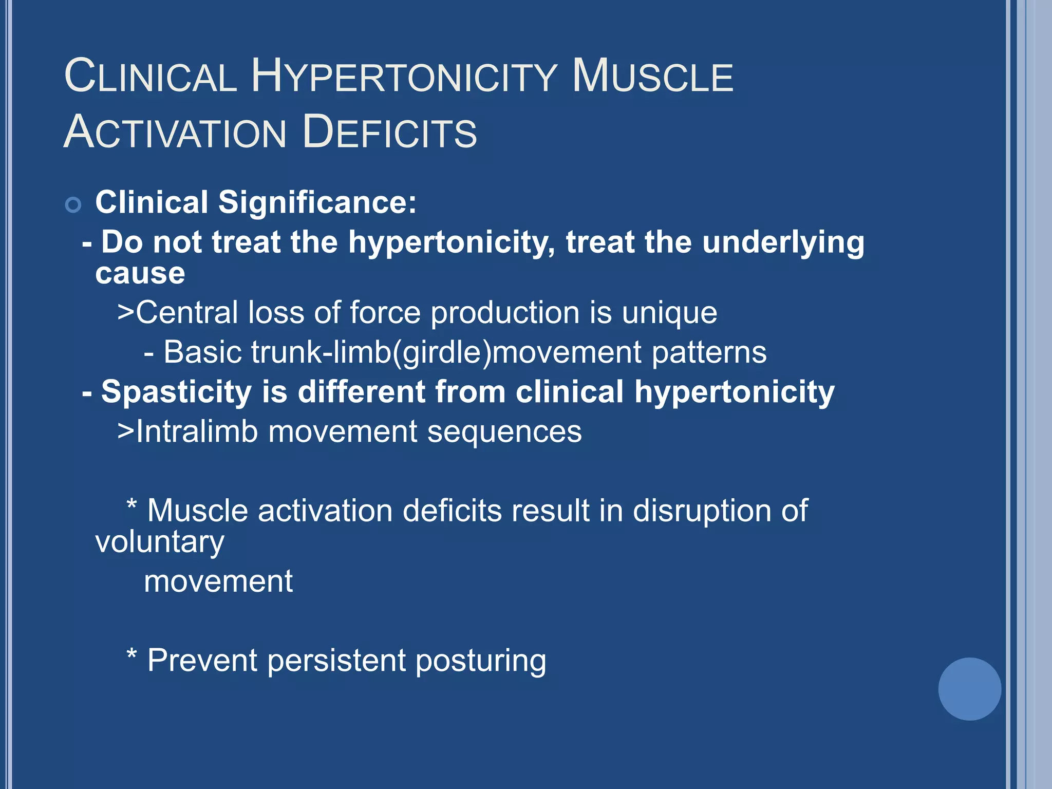 Muscle Hypertonicity Example Muscle tone | PPTX