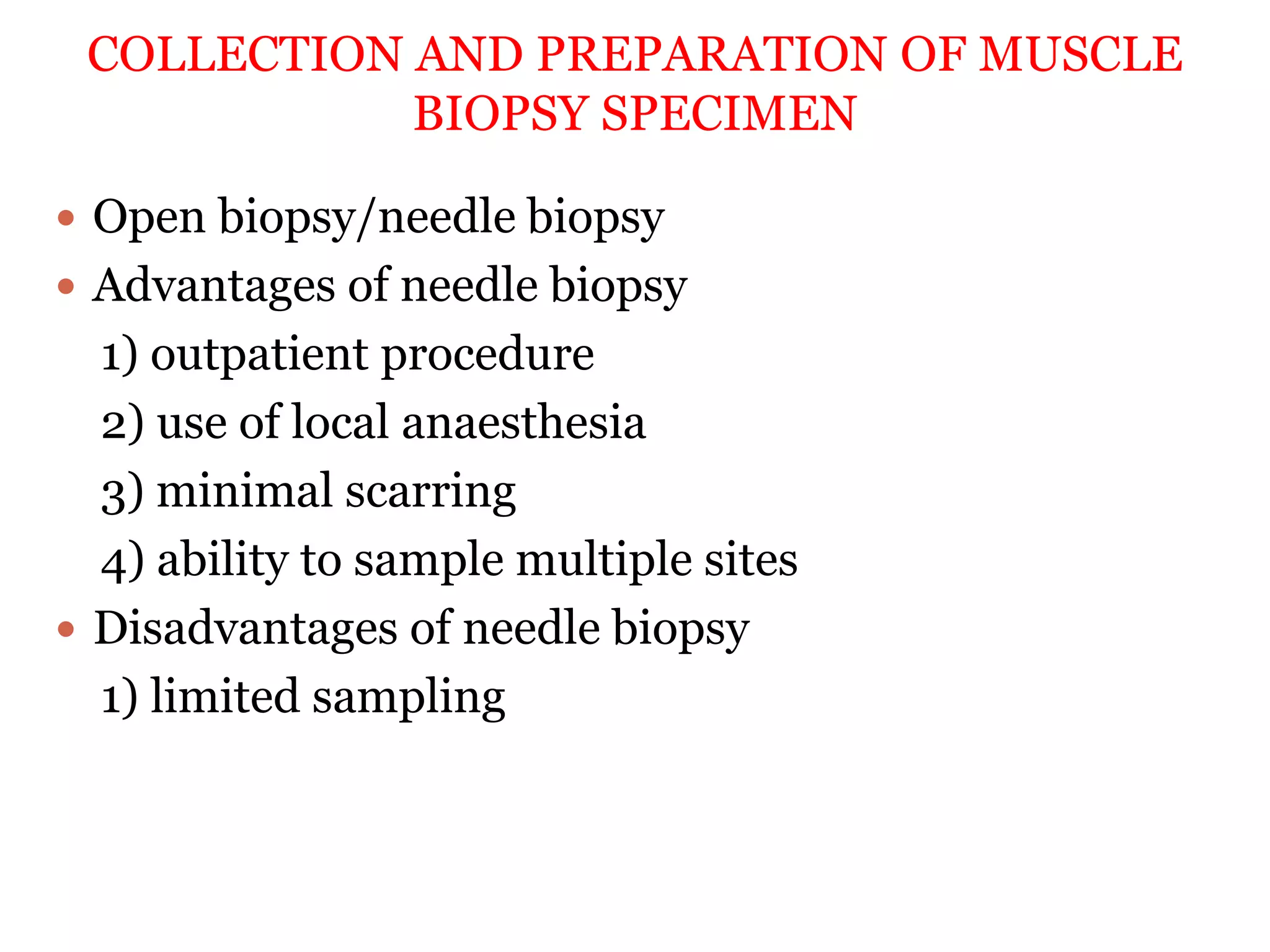 Muscle Sampling Collection Muscle biopsy interpretation | PPTX