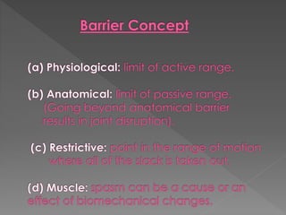 Muscle energy technique
