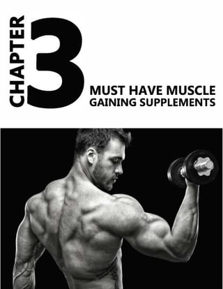 MUSCLE GAIN SECRETS
PAGE | 28
another marketing gimmick to inflate the price).
We get most of our creatine from animal pro...