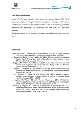 Recurrent Injuries Muscle injuries clinical guide 3.0 | PDF