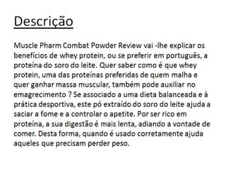 Muscle pharm combat powder review