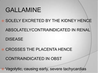 Gallamine Injection Muscle relaxants neuromuscular blocking drugs 2 | PPTX