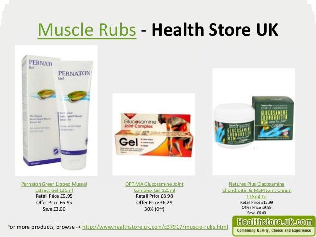 Muscle rubs from country living health store