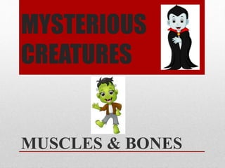 MYSTERIOUS
CREATURES
MUSCLES & BONES
 