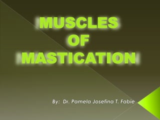 MUSCLES
    OF
MASTICATION
 