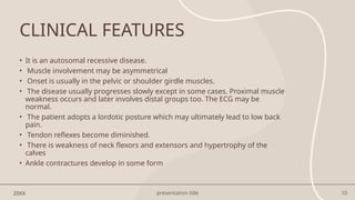 MUSCULAR DYSTROPHY, TYPES AND PROGNOSIS PPT | PPTX