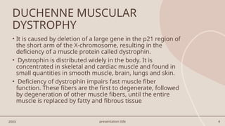 MUSCULAR DYSTROPHY, TYPES AND PROGNOSIS PPT | PPTX